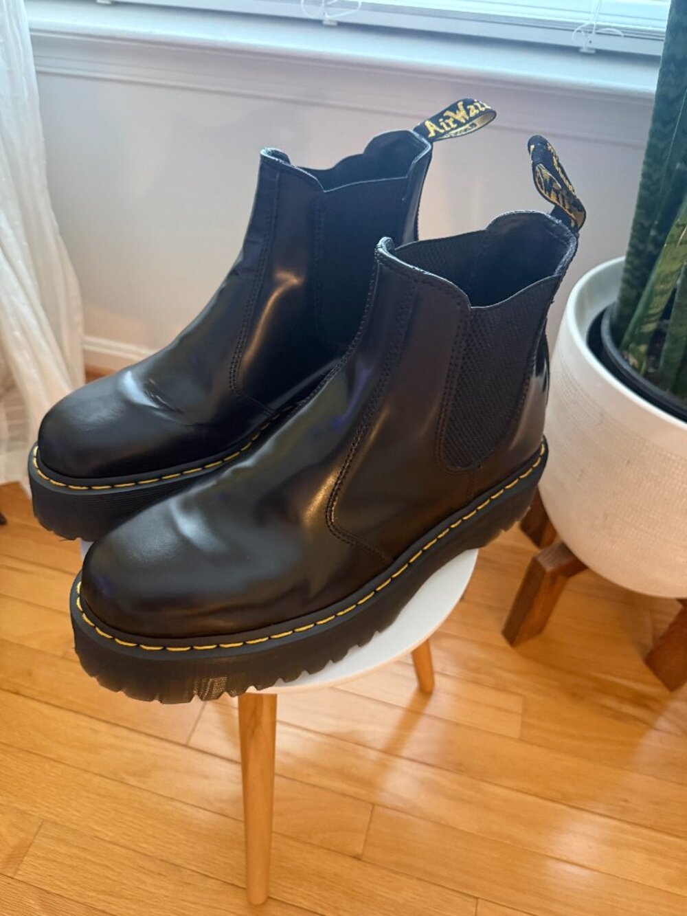Men's Dr. Martens Smooth Leather Platform Chelsea Boots